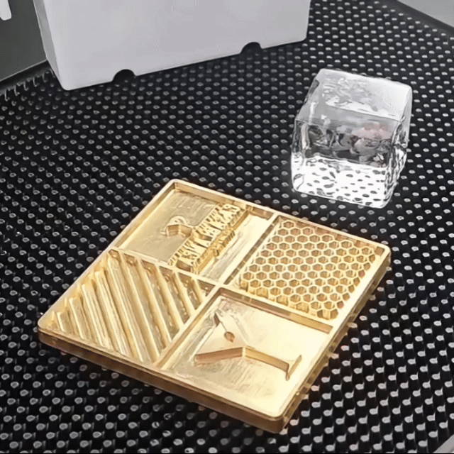 Anleitung für personalisierte Messing-Eiswürfel-Stempelplatte