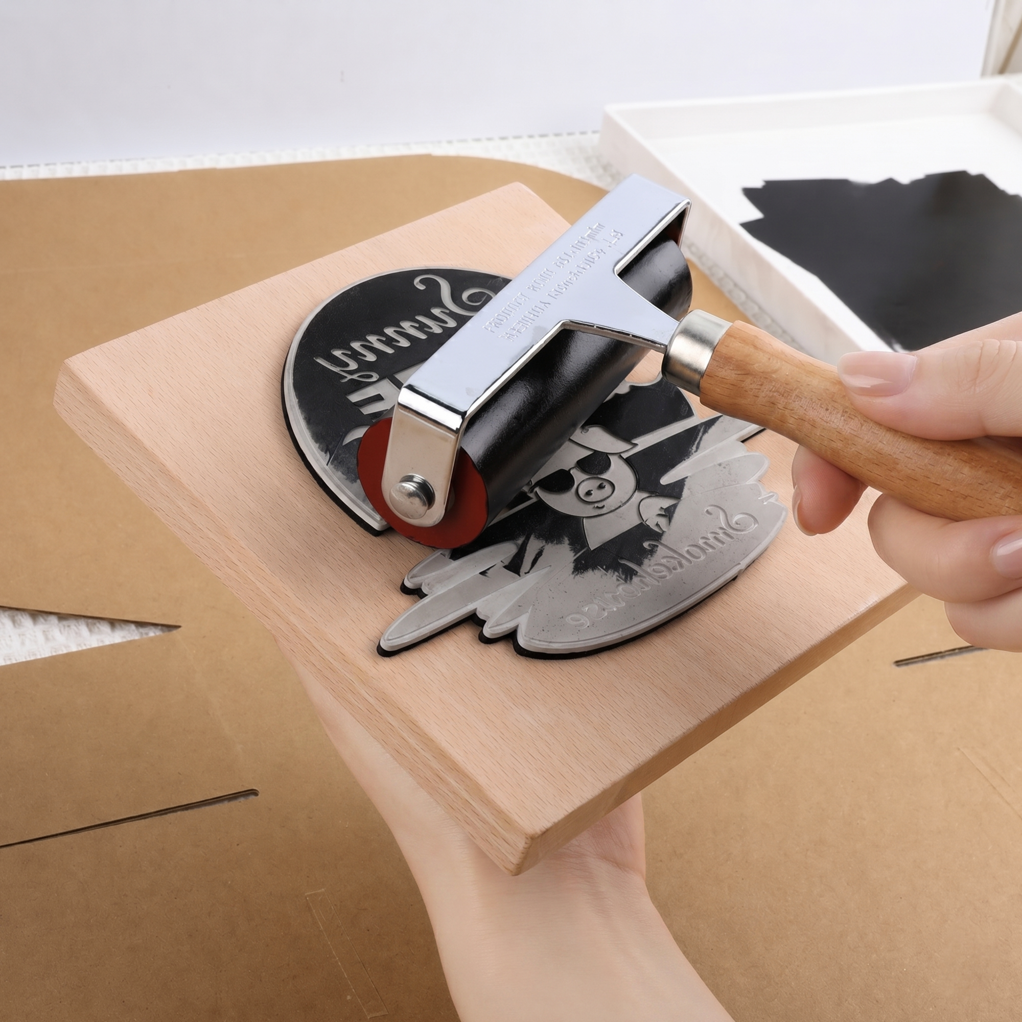 Personalisierte Perlglanz Logo Sticker3
