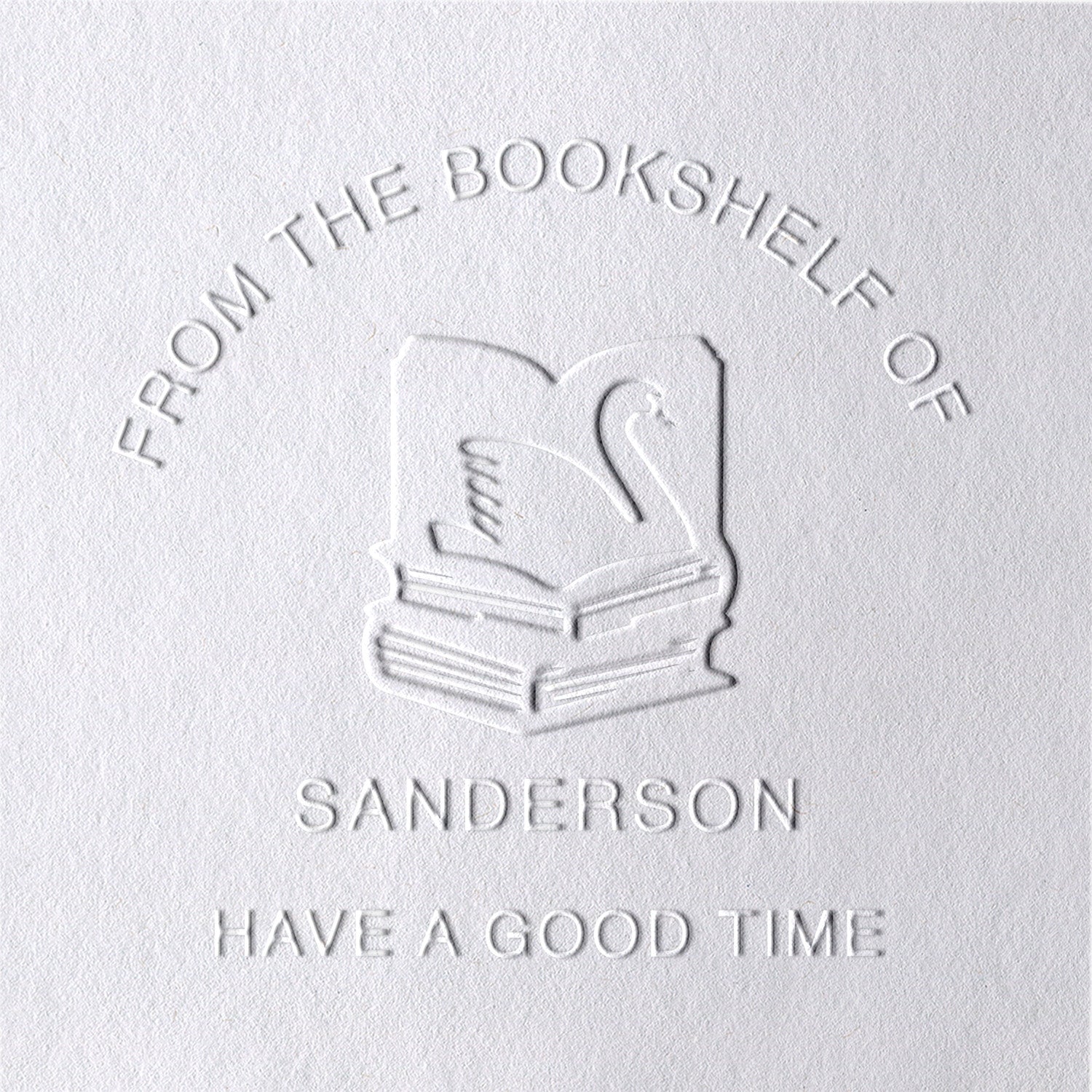 Custom Swan Book Embosser1