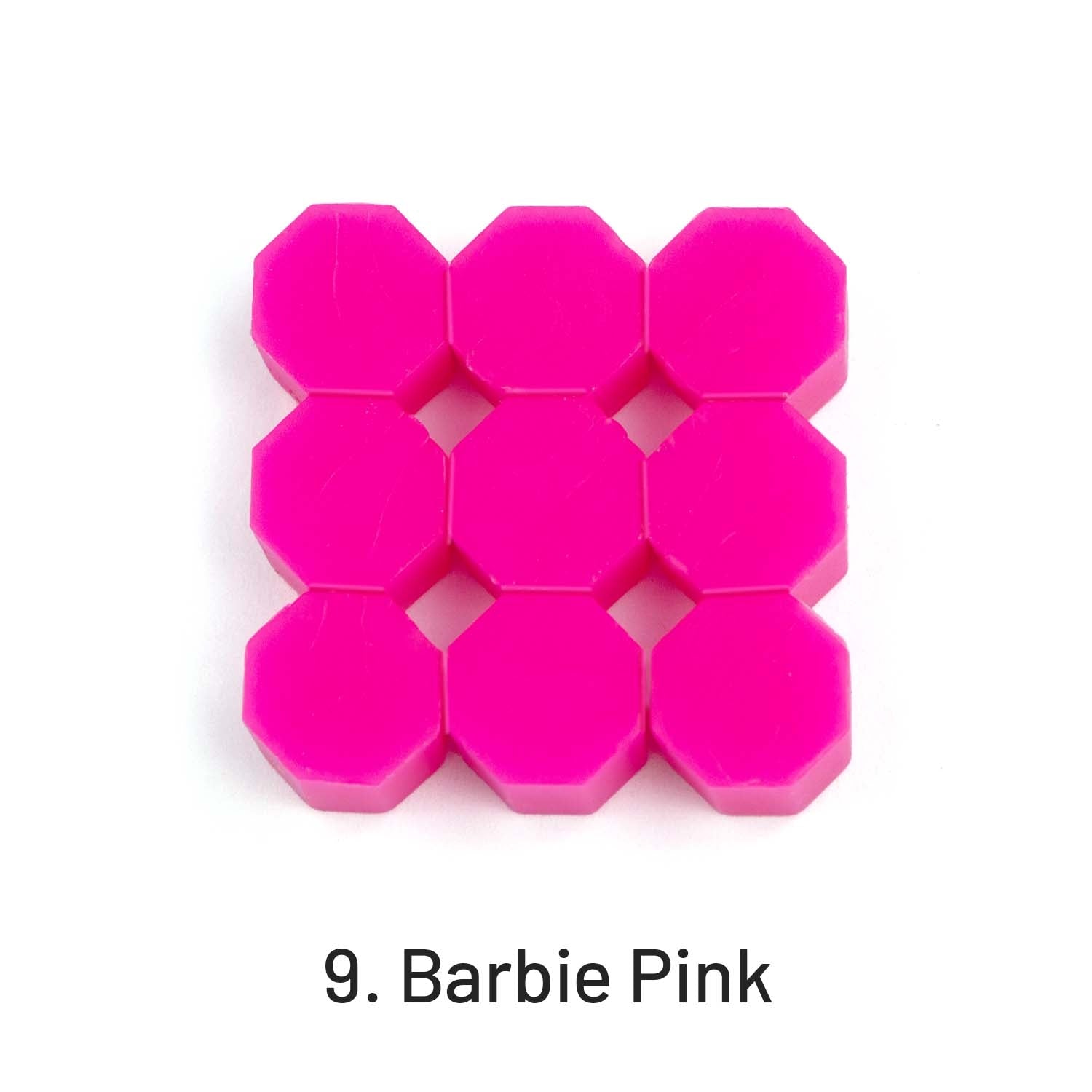 Achteckige Siegelwachs-Perlen9. Barbie Pink_
