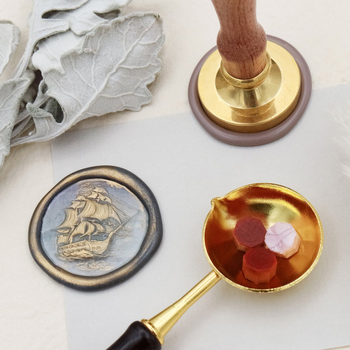 Stamprints 3D Relief Sailing Ship Wax Seal Stamp 4
