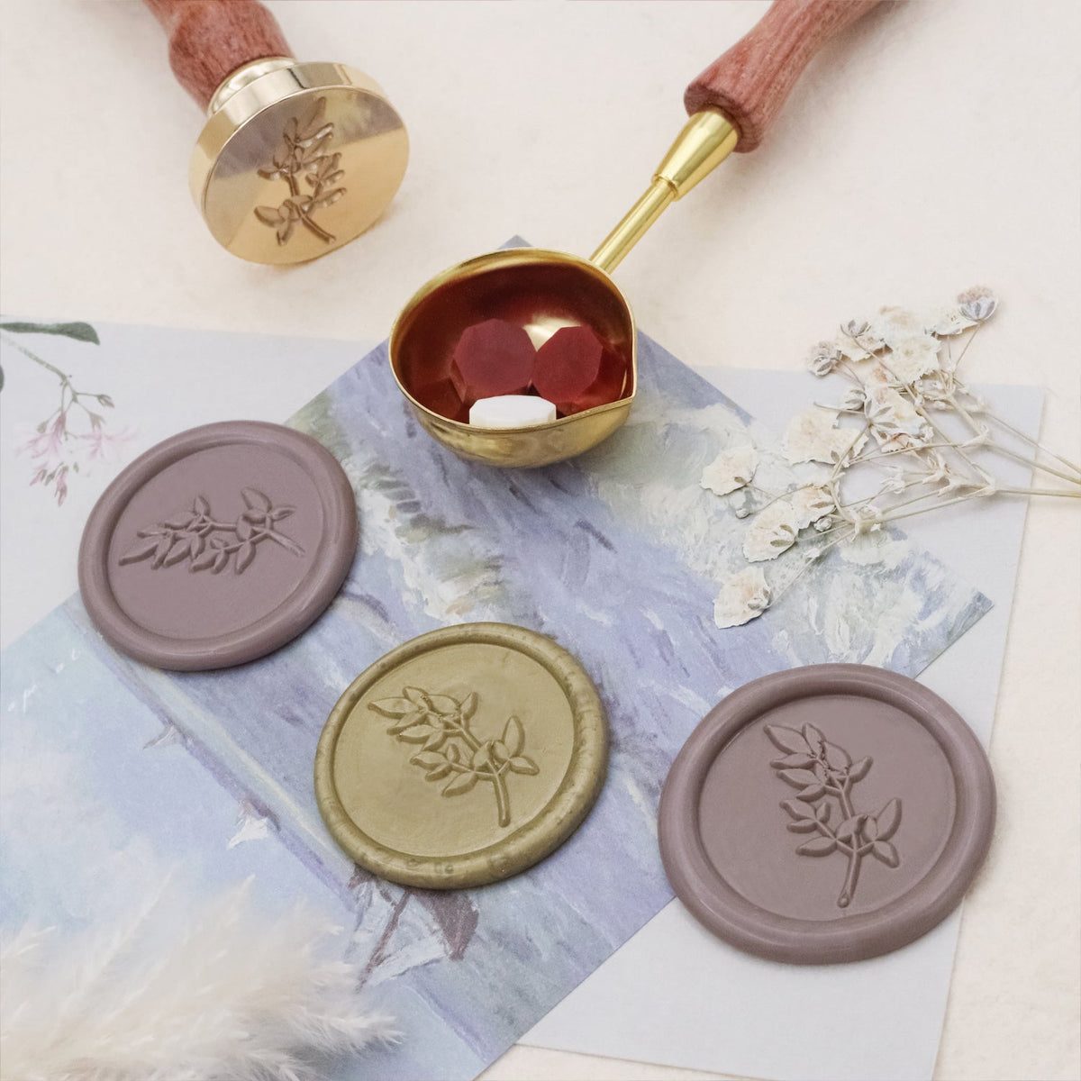 Stamprints Flowers Herbs Wax Seal Stamp 3