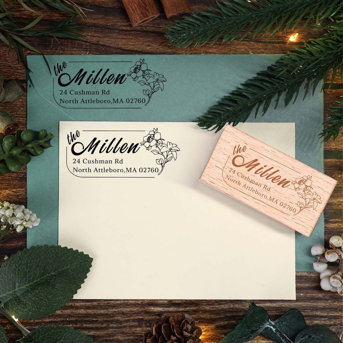 personalisiert-rechteck-adresse-holz-gummi-stempel11